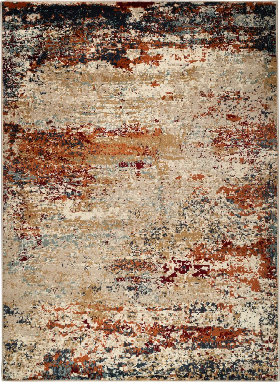 Modern Loom Allure Multi-Colored Power Loomed Synthetic Rug