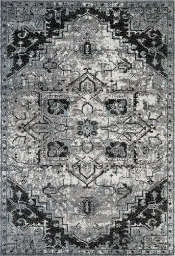 Modern Loom Alexandria Gray Power Loomed Synthetic Rug