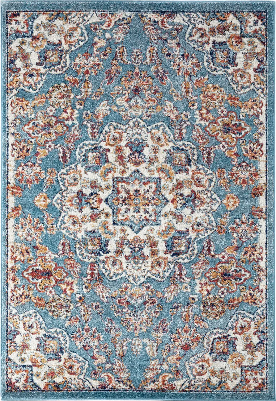 Modern Loom Alexandria Multi-Colored Power Loomed Synthetic Rug