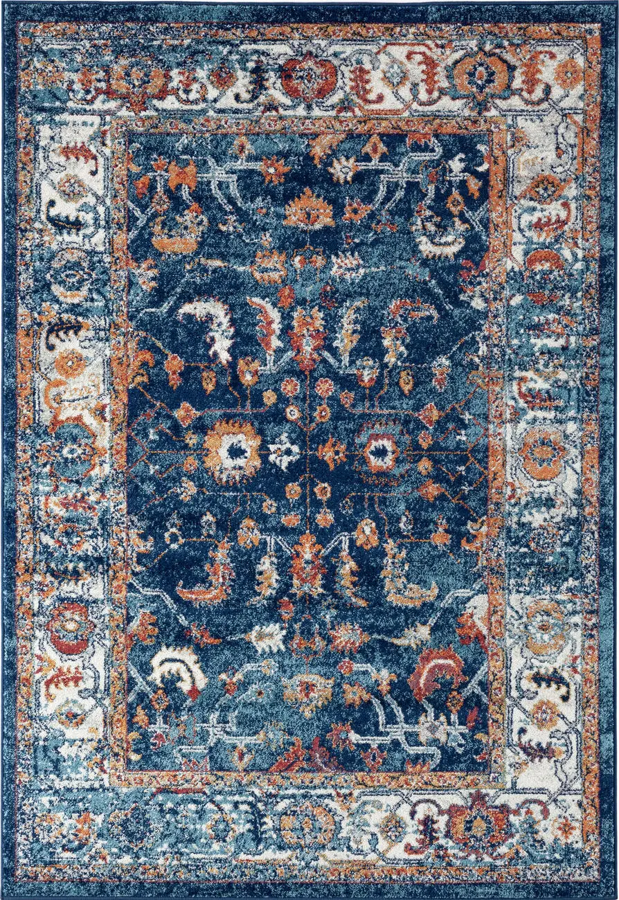 Modern Loom Alexandria Multi-Colored Power Loomed Synthetic Rug
