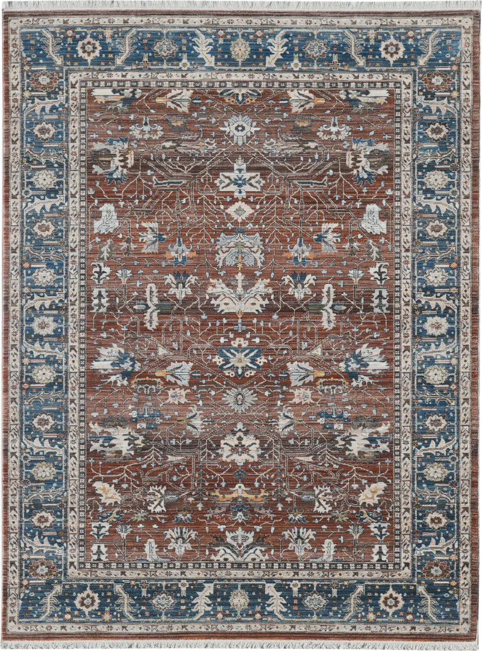 Modern Loom Arcadia Multi-Colored Power Loomed Synthetic Rug
