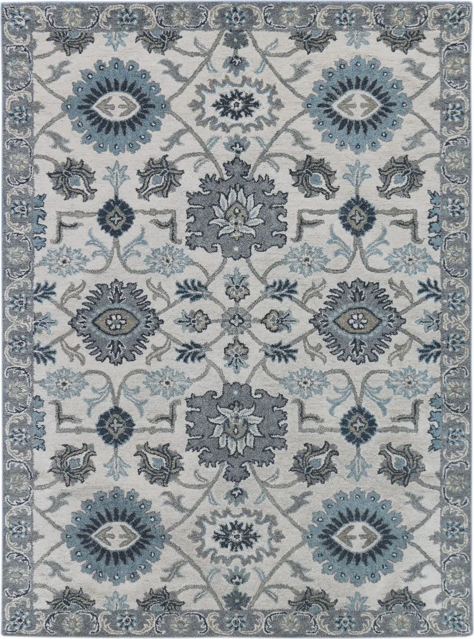 Modern Loom Bloom BLO-16 Ivory Floral Transitional Rug