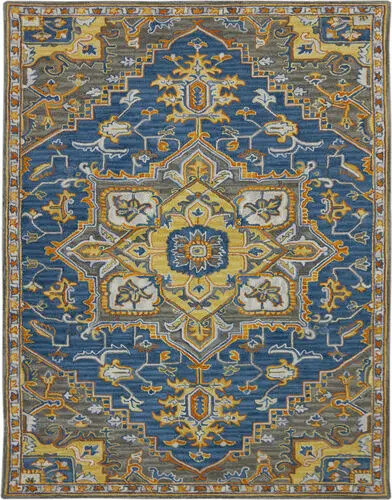 Modern Loom Boho Multi-Colored Hand Tufted Wool Rug