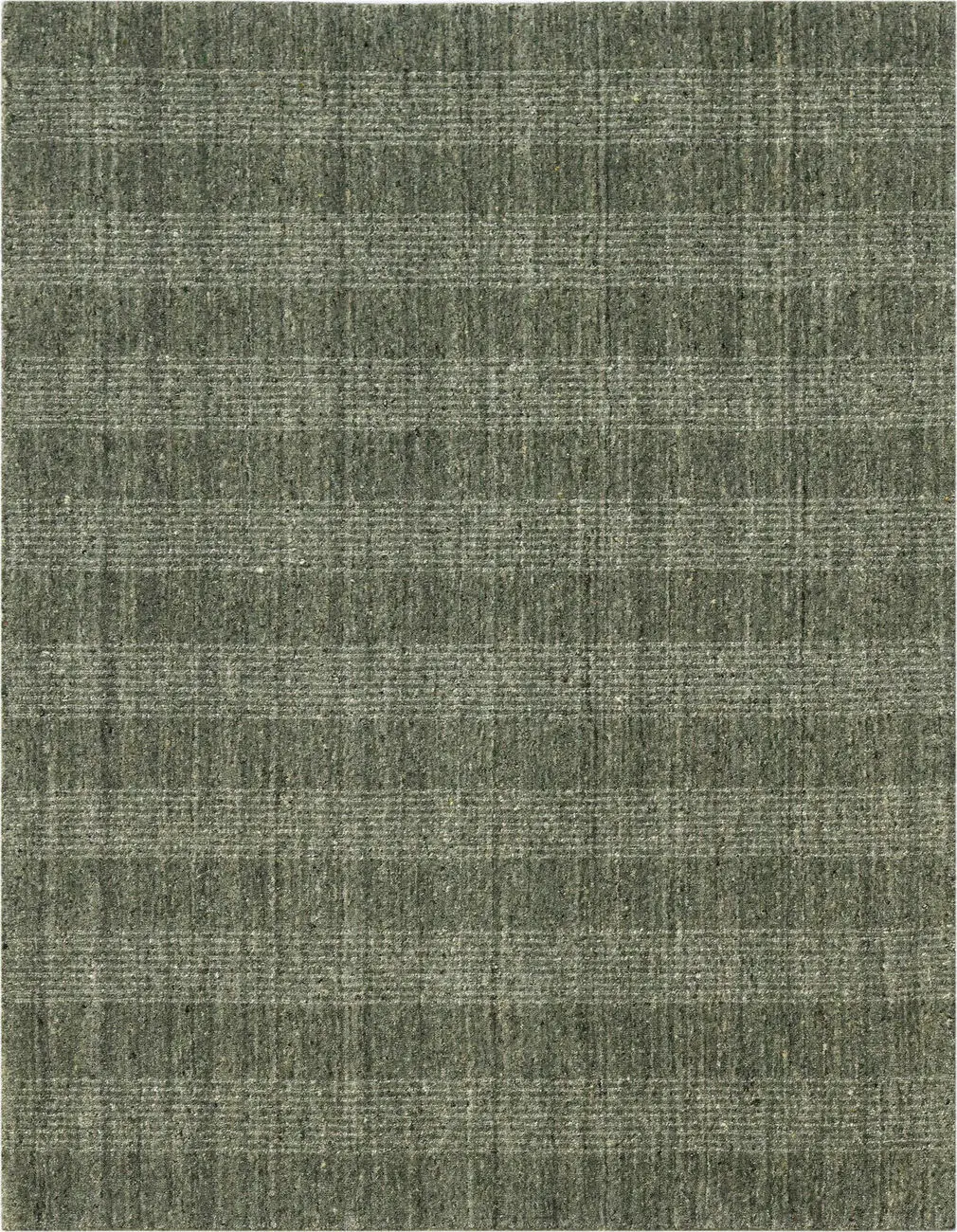 Modern Loom Brooklyn Green Hand Woven Silk Rug