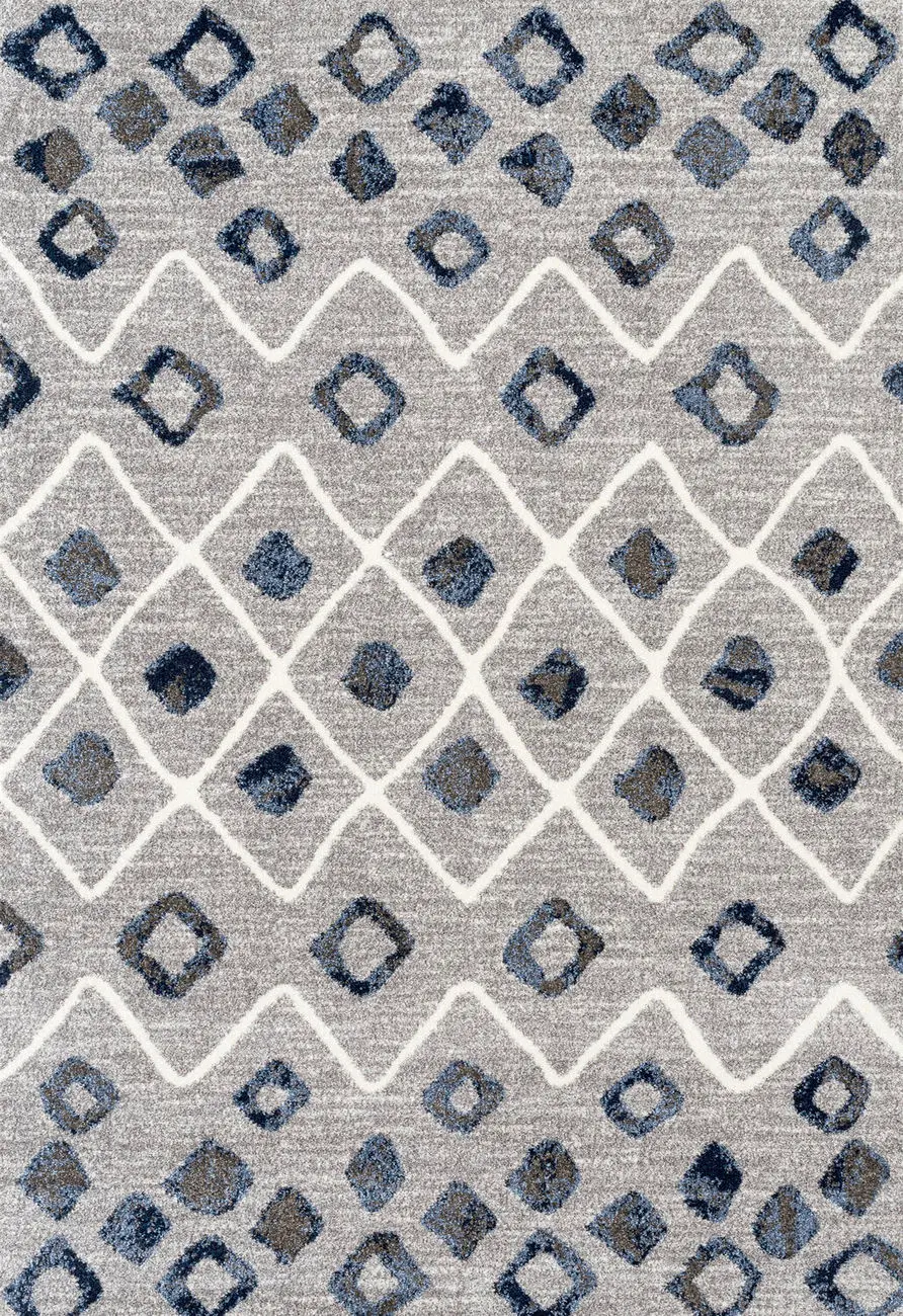 Modern Loom Caribe Blue Power Loomed Synthetic Rug