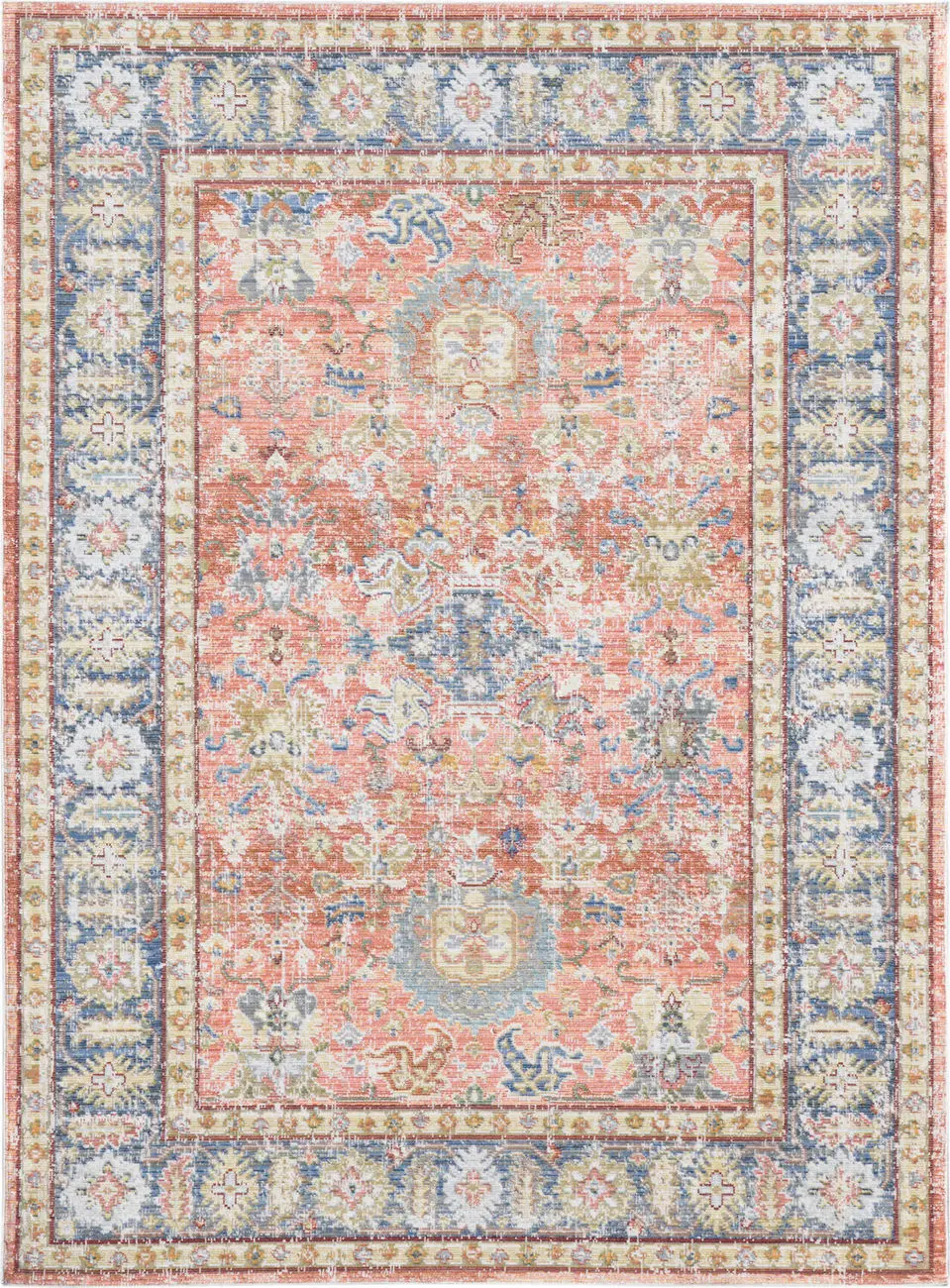 Modern Loom Century Multi-Colored Power Loomed Synthetic Rug