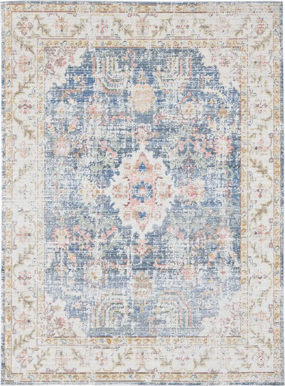Modern Loom Century Multi-Colored Power Loomed Synthetic Rug