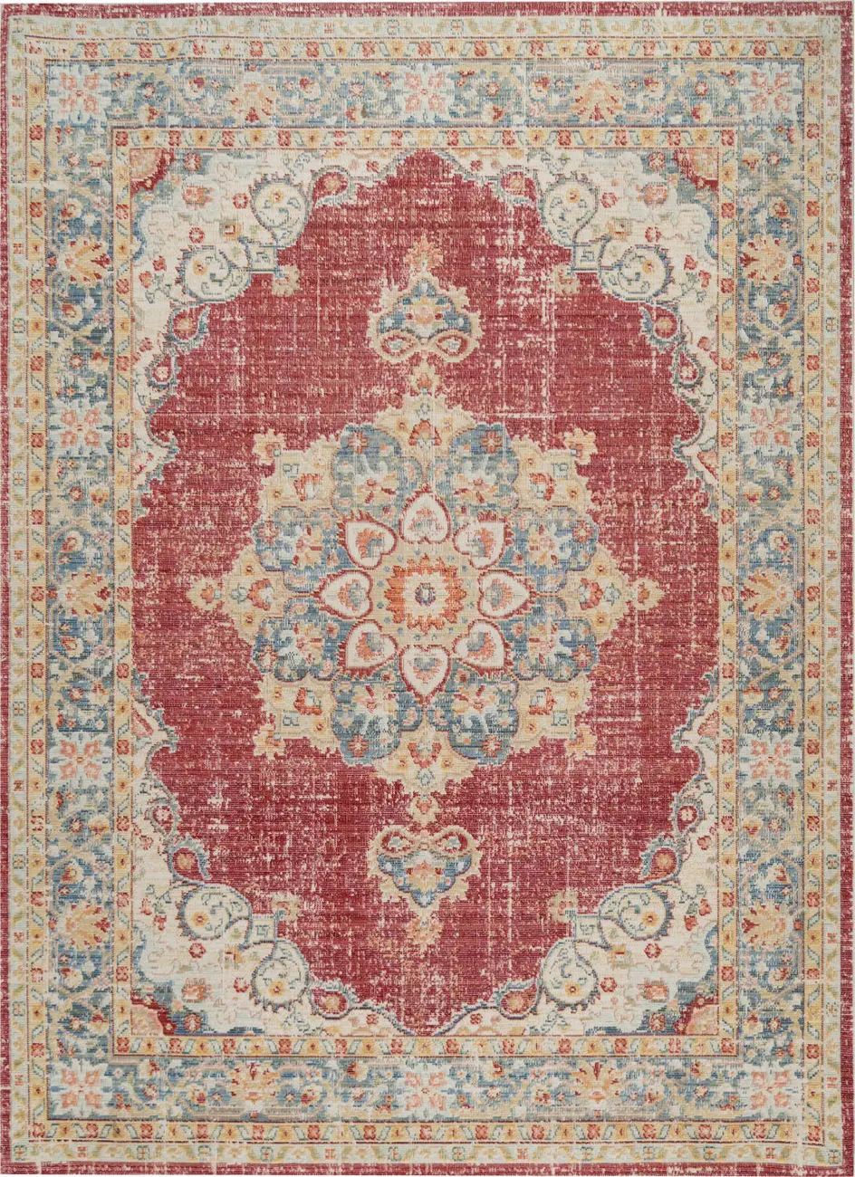 Modern Loom Century Multi-Colored Power Loomed Synthetic Rug