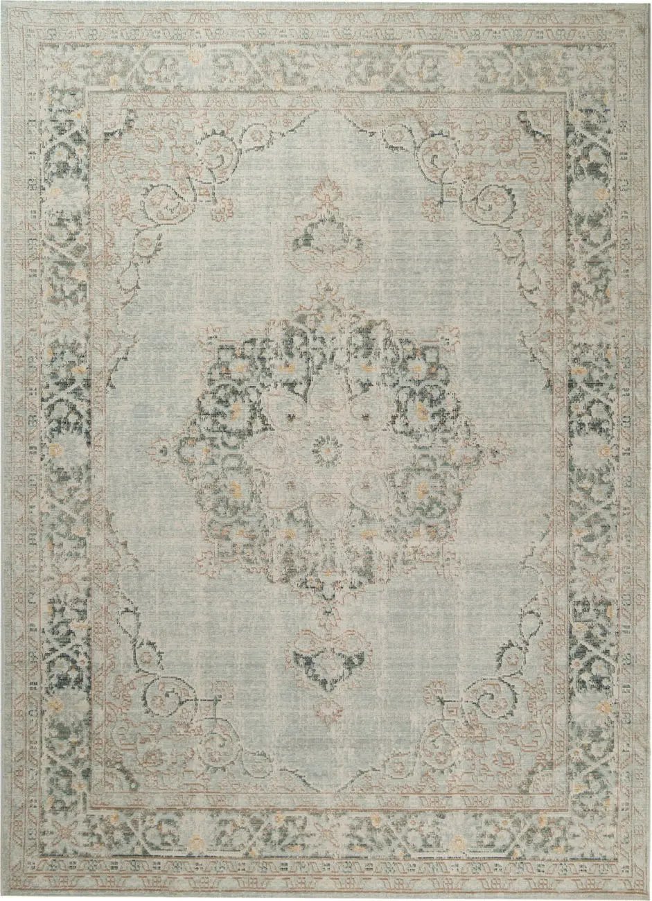 Modern Loom Century Green Power Loomed Synthetic Rug