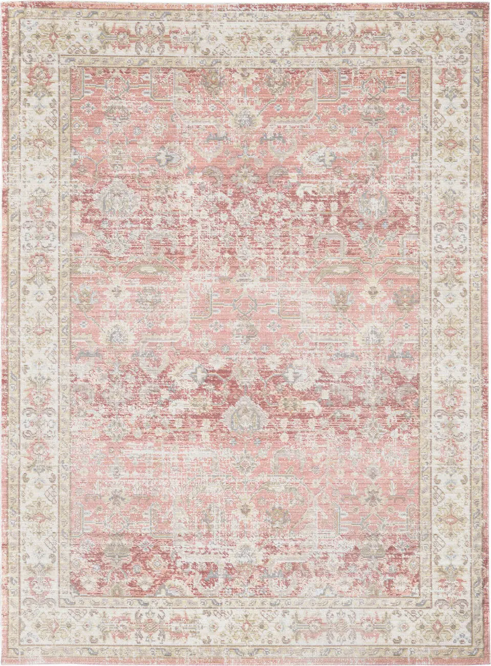 Modern Loom Century Pink Power Loomed Synthetic Rug