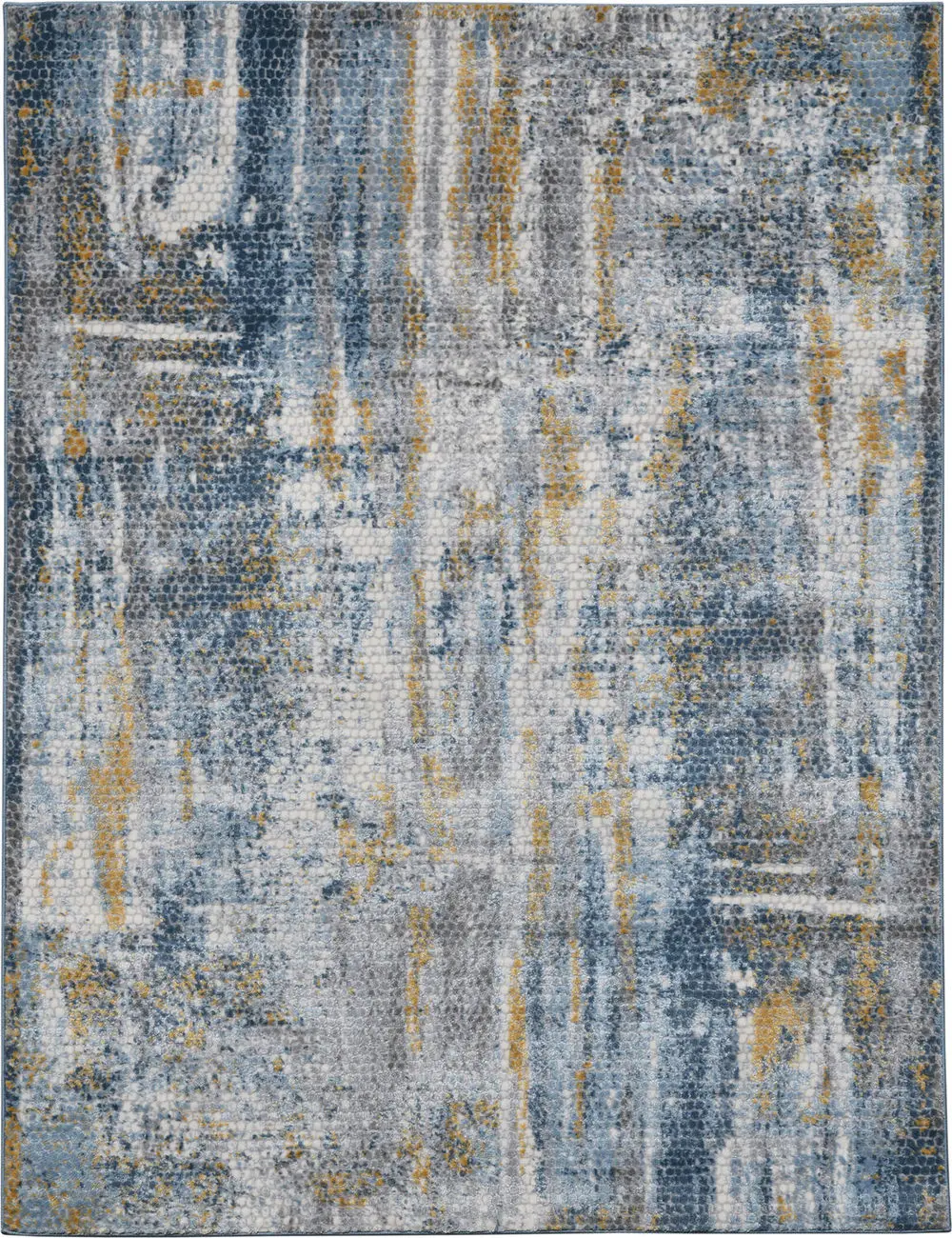 Modern Loom Cairo Multi-Colored Power Loomed Synthetic Rug