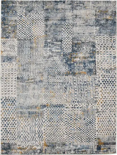 Modern Loom Cairo Multi-Colored Power Loomed Synthetic Rug