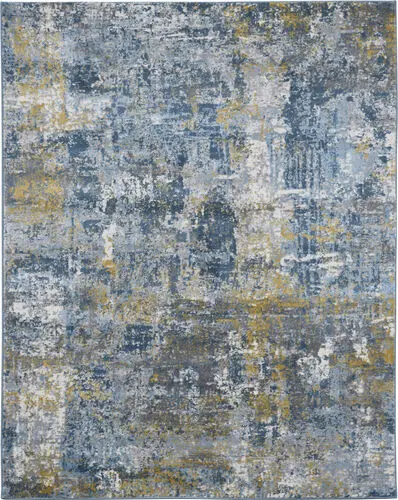 Modern Loom Cairo Multi-Colored Power Loomed Synthetic Rug