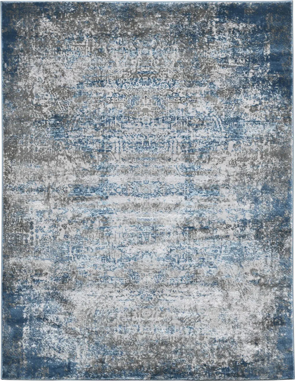 Modern Loom Cairo Blue Power Loomed Synthetic Rug