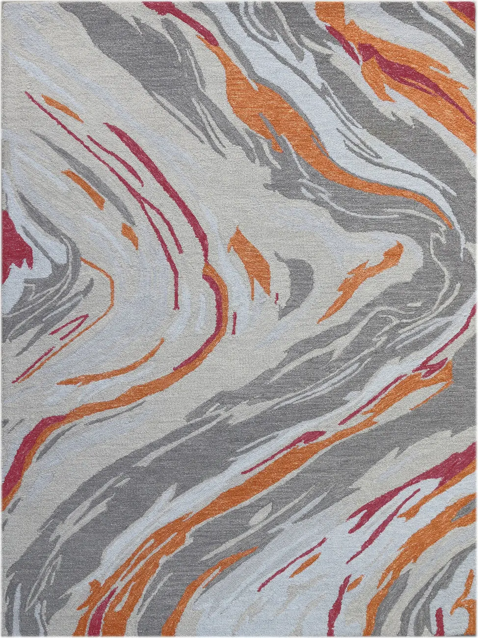 Modern Loom Carrara Multi-Colored Hand Tufted Cotton Rug