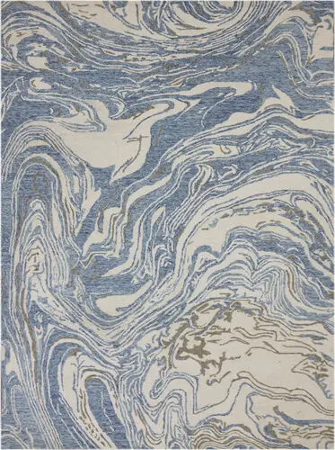 Modern Loom Carrara Blue Hand Tufted Cotton Rug