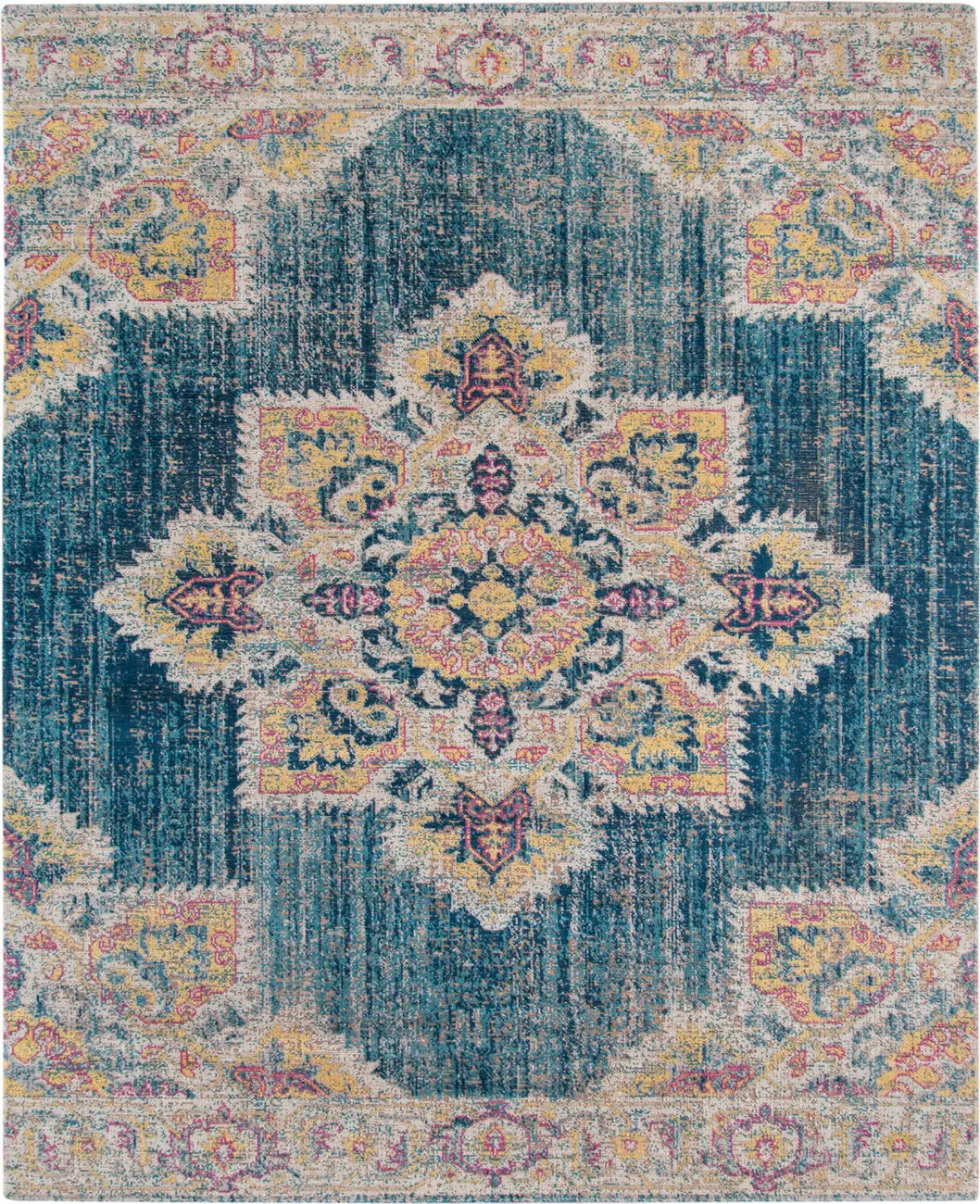 Modern Loom Eternal Multi-Colored Power Loomed Synthetic Rug
