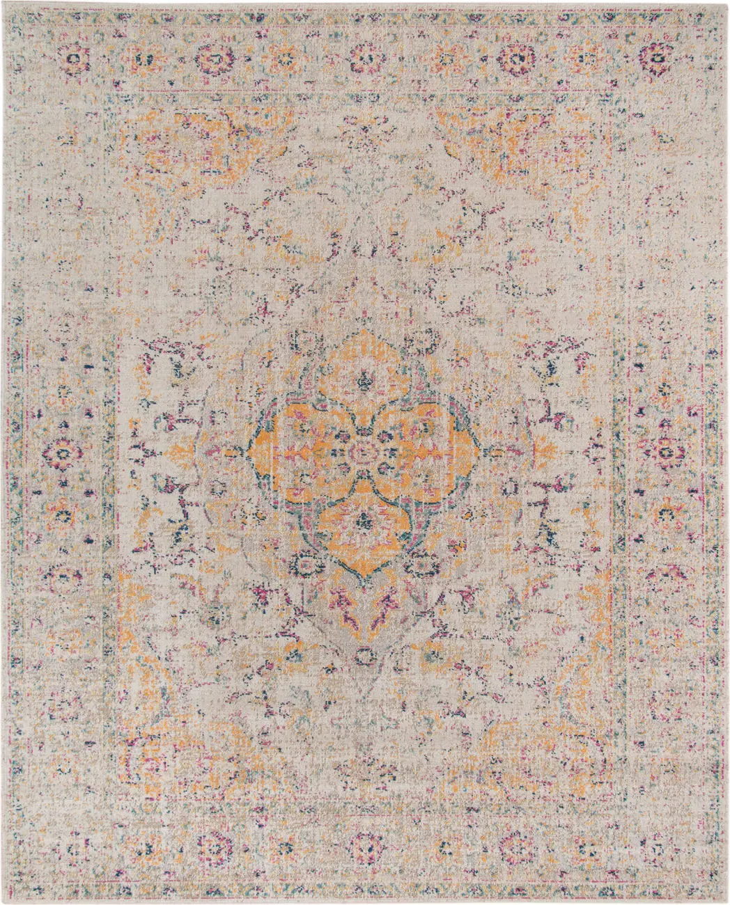 Modern Loom Eternal Multi-Colored Power Loomed Synthetic Rug