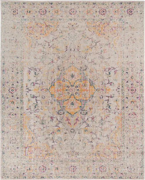 Modern Loom Eternal Multi-Colored Power Loomed Synthetic Rug