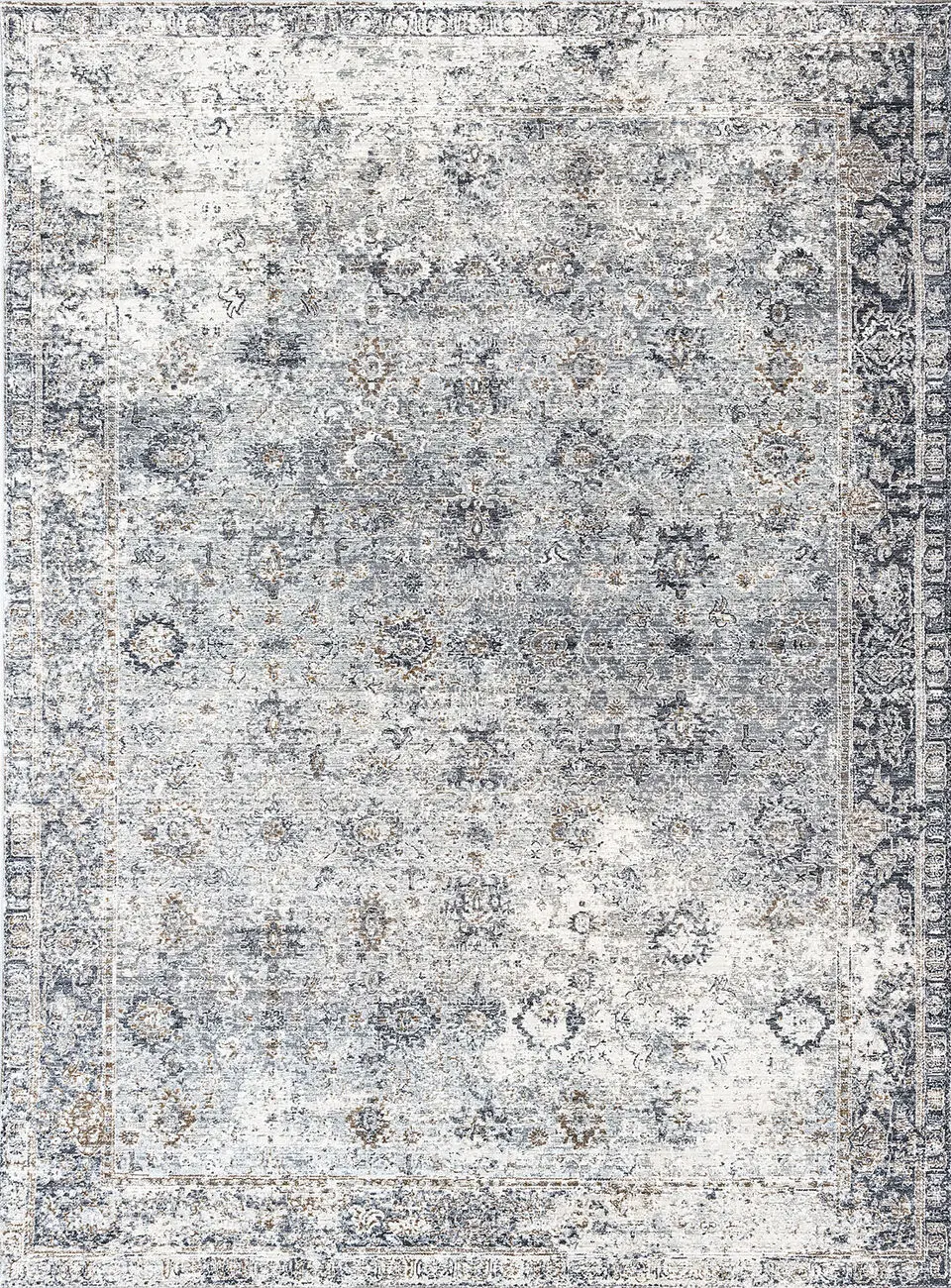 Modern Loom Fairmont Gray Power Loomed Synthetic Rug