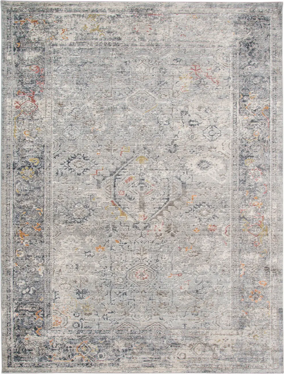 Modern Loom Fairmont Multi-Colored Power Loomed Synthetic Rug