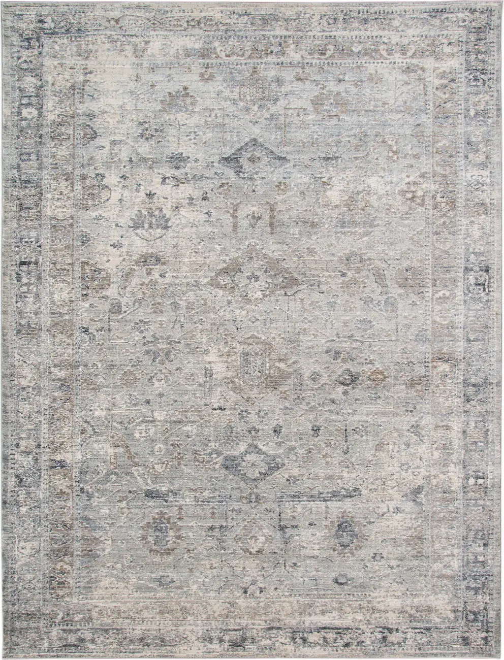 Modern Loom Fairmont Gray Power Loomed Synthetic Rug