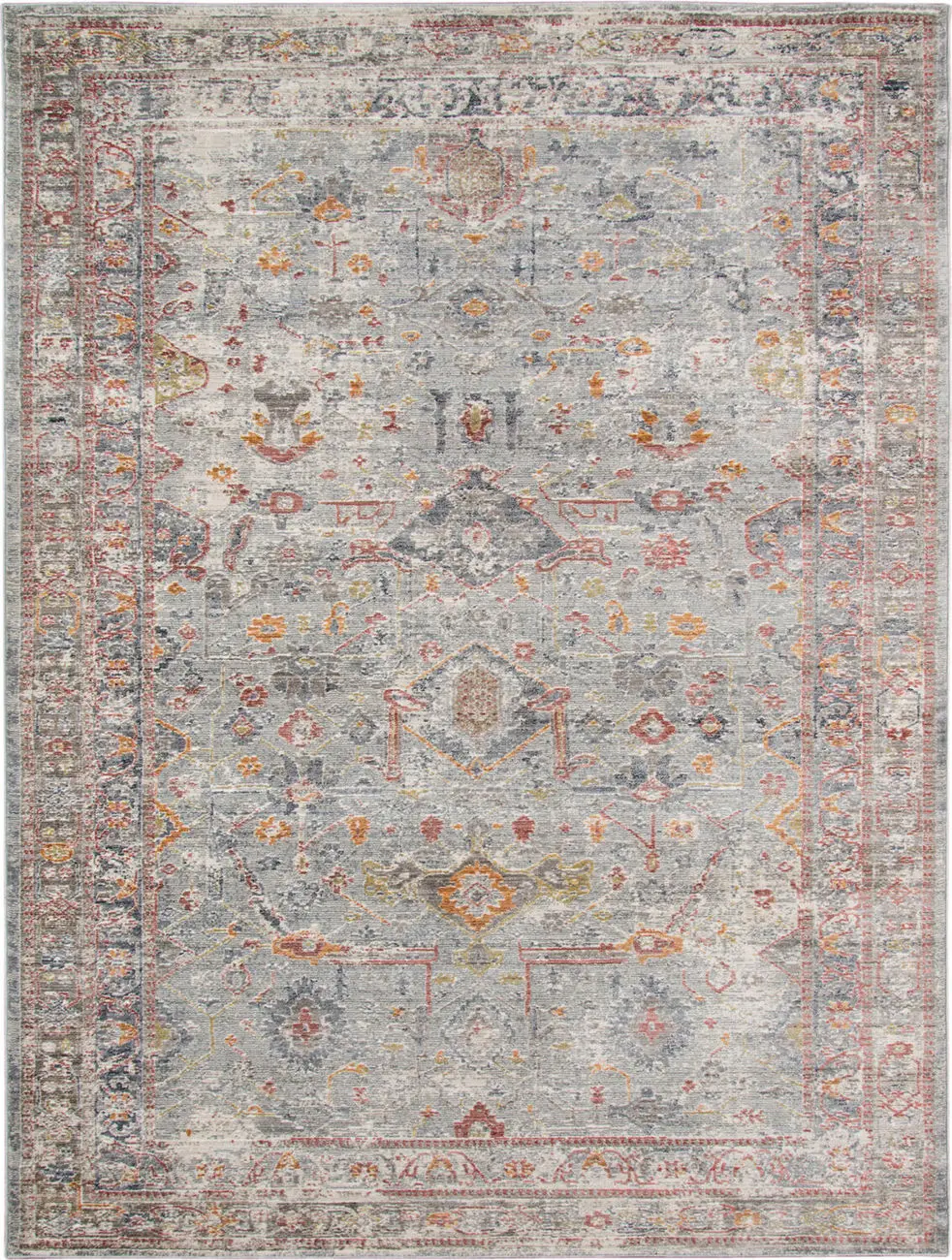 Modern Loom Fairmont Multi-Colored Power Loomed Synthetic Rug