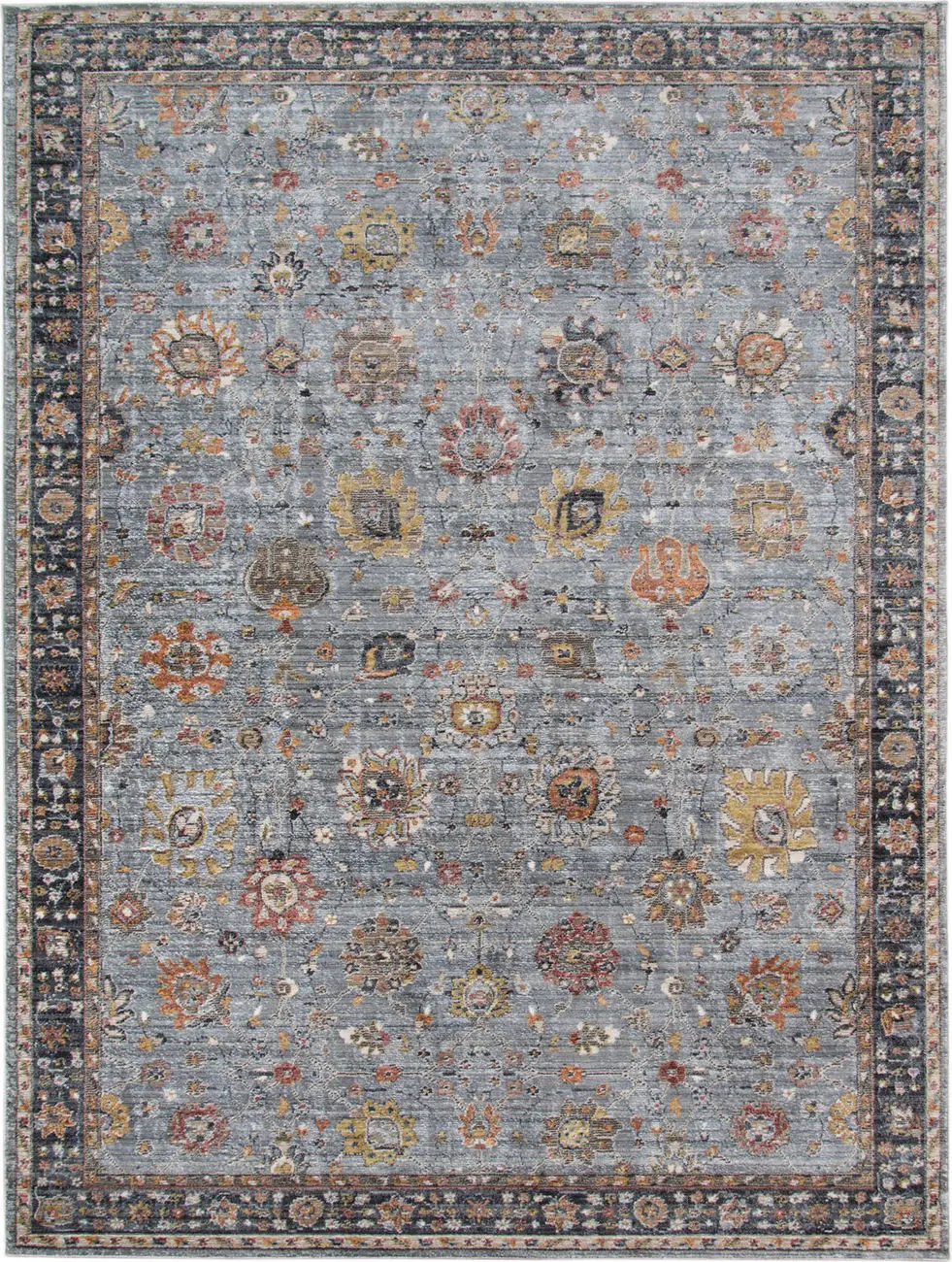 Modern Loom Fairmont Multi-Colored Power Loomed Synthetic Rug