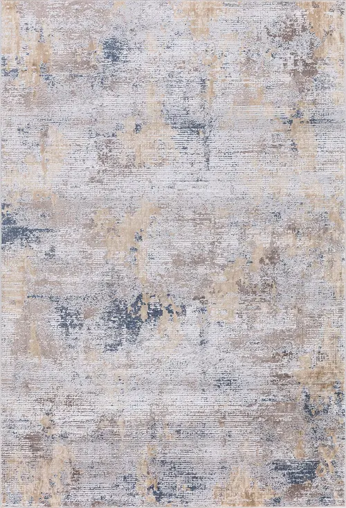 Modern Loom Hamilton Multi-Colored Power Loomed Silk Rug