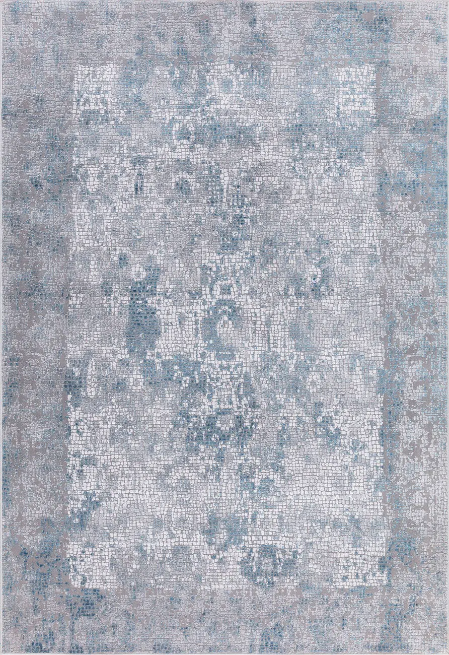 Modern Loom Hamilton Gray Power Loomed Silk Rug