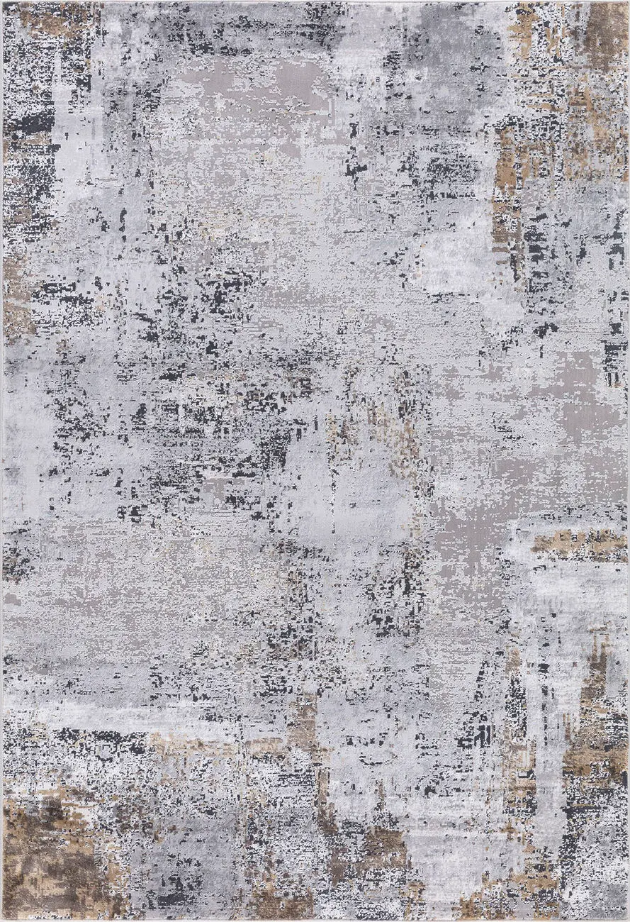 Modern Loom Hamilton Gray Power Loomed Silk Rug