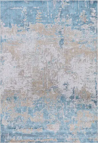 Modern Loom Hamilton Multi-Colored Power Loomed Silk Rug