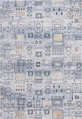 Modern Loom Hamilton Gray Power Loomed Silk Rug