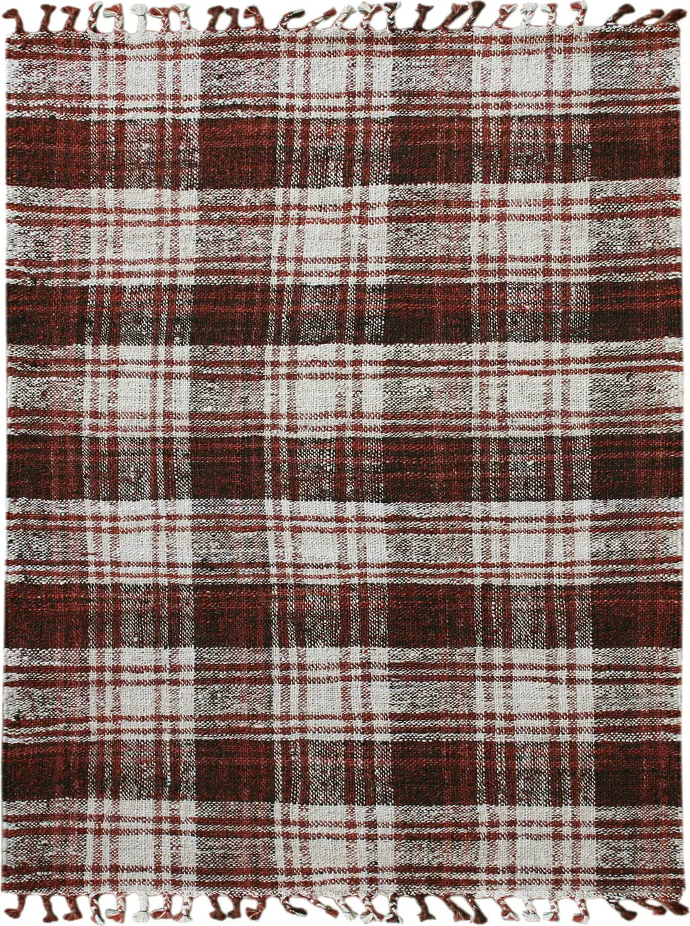 Modern Loom Hampton Red Flatweave Natural Fiber Rug