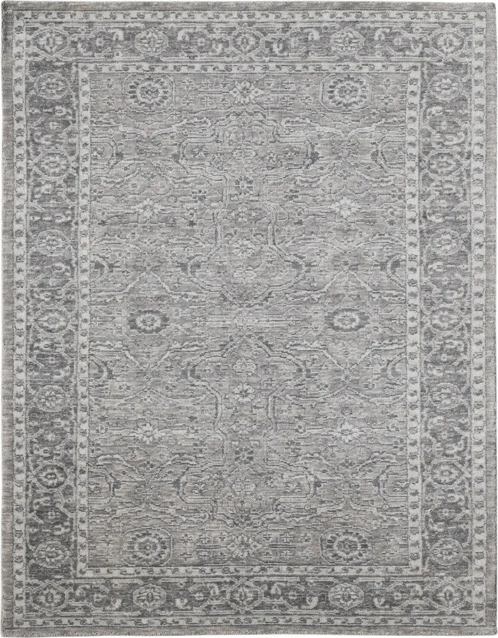 Modern Loom Inara Gray Hand Woven Silk Rug