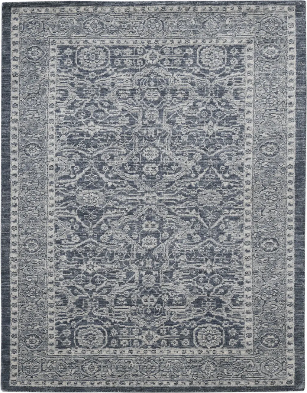Modern Loom Inara Gray Hand Woven Silk Rug