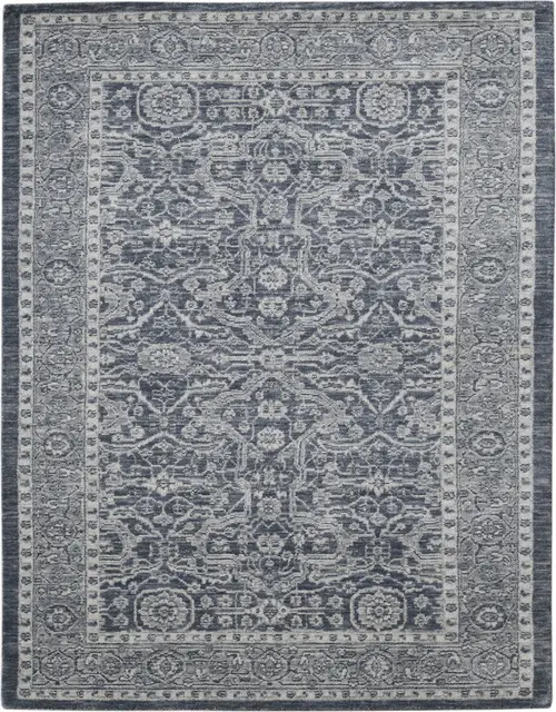 Modern Loom Inara Gray Hand Woven Silk Rug