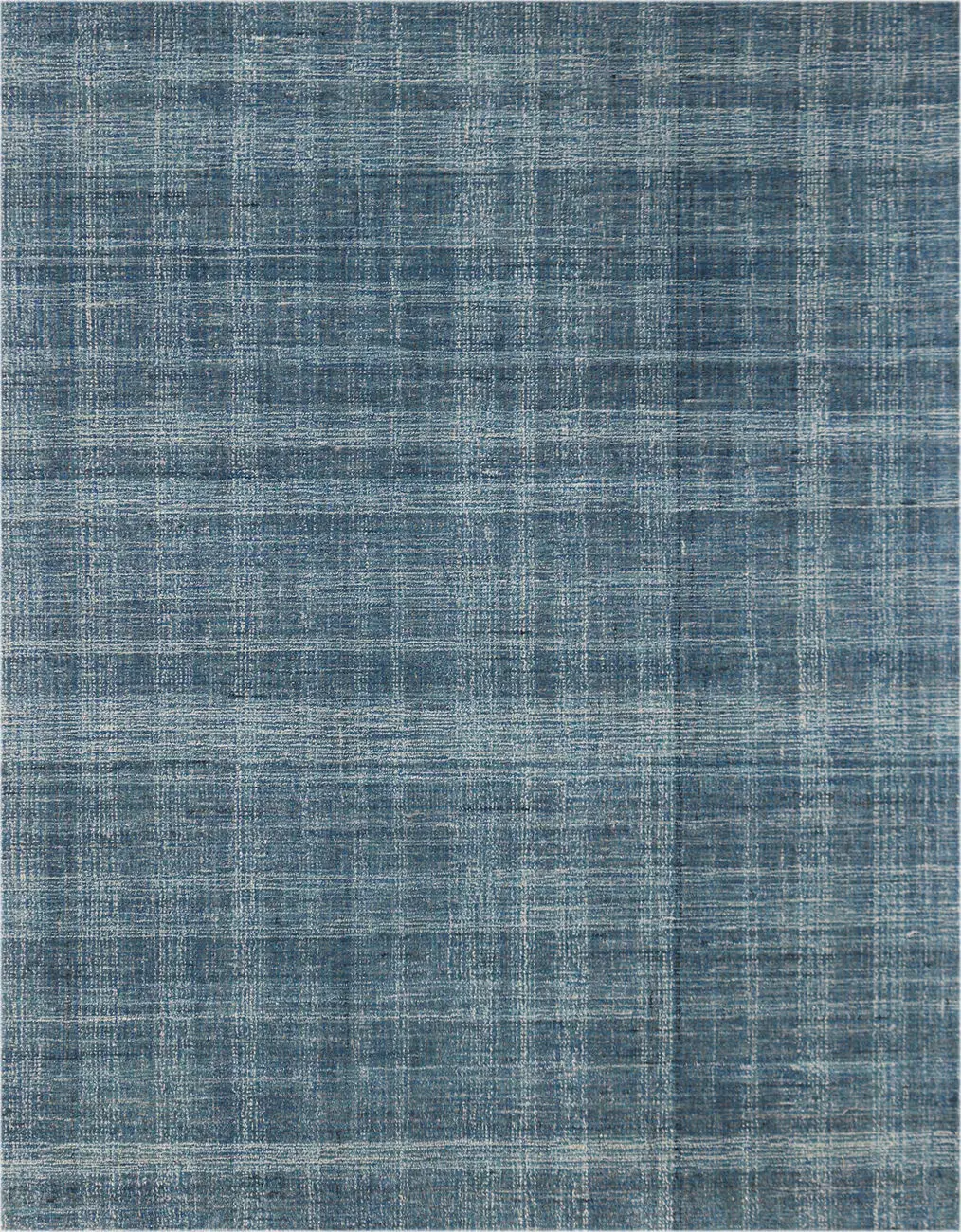 Modern Loom Laurel Blue Hand Tufted Wool Rug