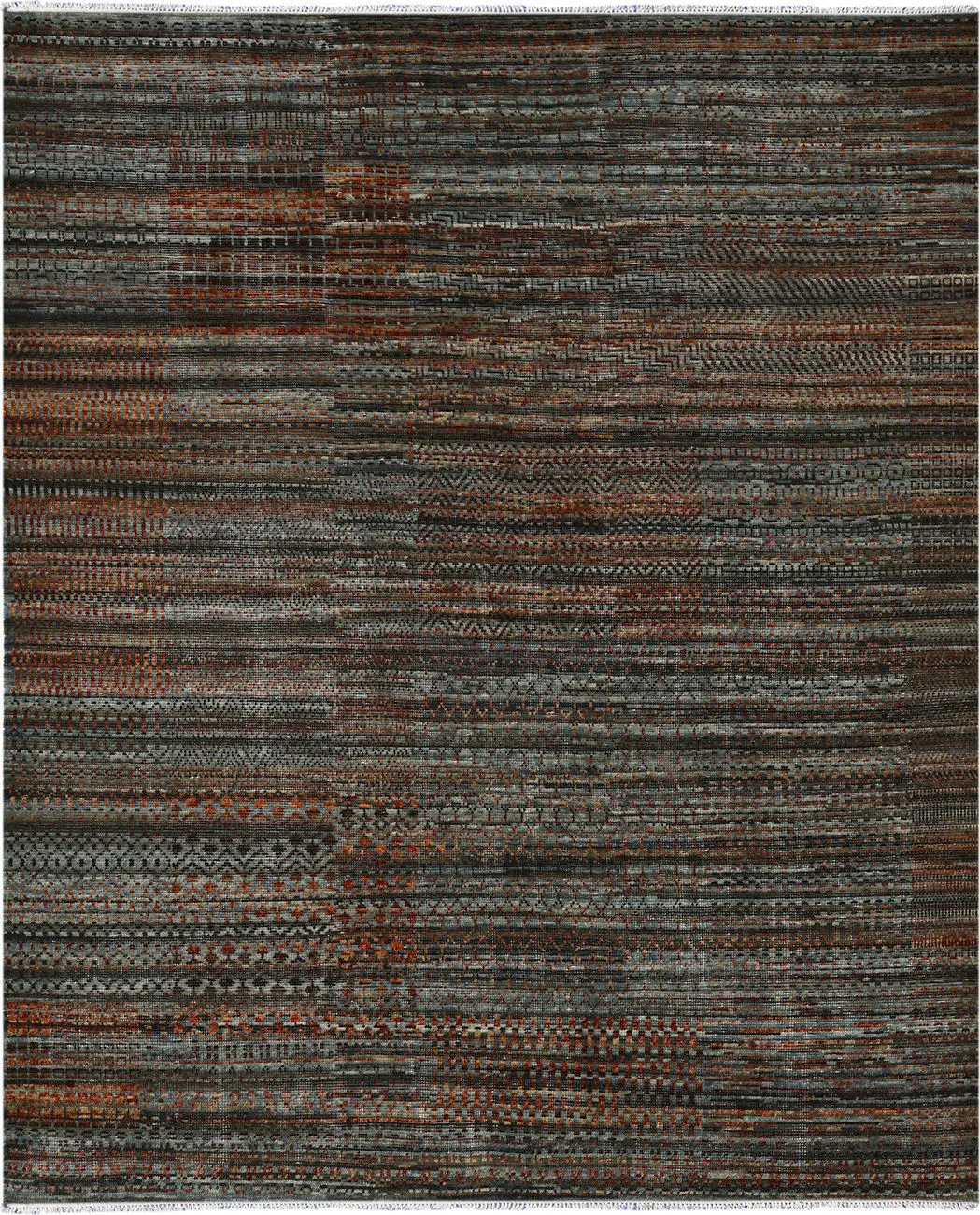 Modern Loom Legacy Multi-Colored Hand Knotted Cotton Rug