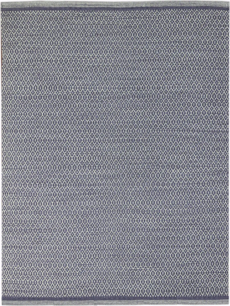 Modern Loom Loft Blue Flatweave Wool Rug