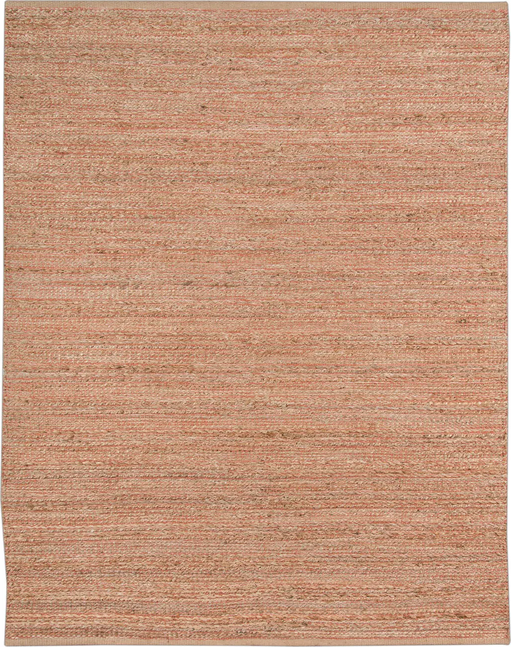 Modern Loom Naturals Orange Flatweave Cotton Rug