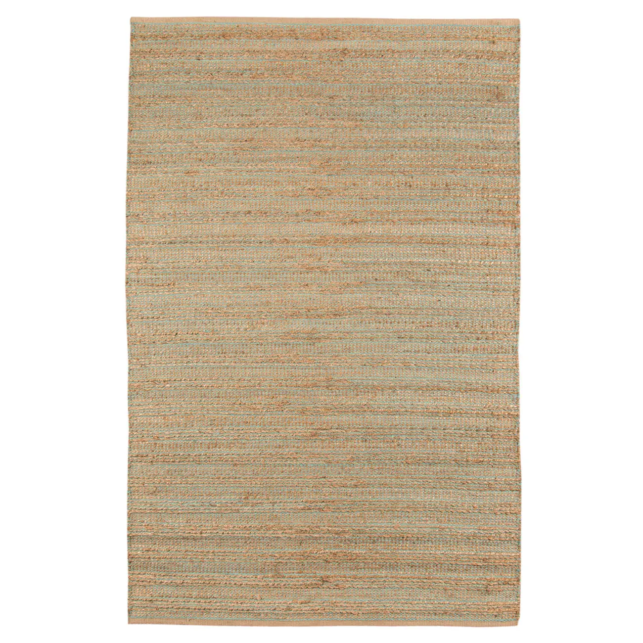 Modern Loom Naturals Blue Flatweave Cotton Rug