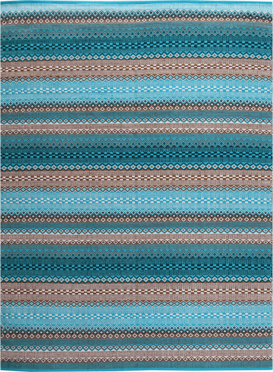 Modern Loom Petra Multi-Colored Flatweave Cotton Rug