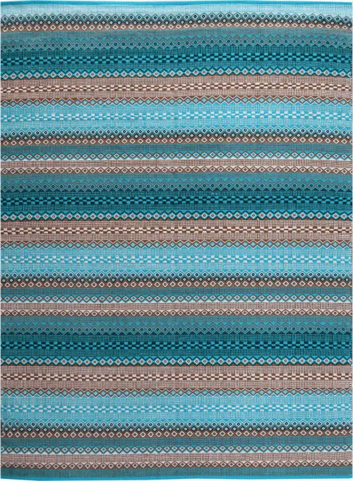 Modern Loom Petra Multi-Colored Flatweave Cotton Rug