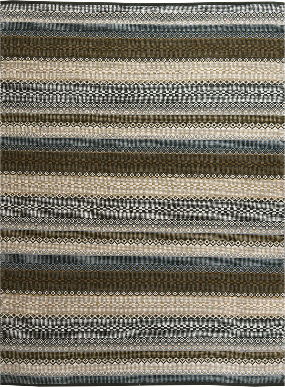 Modern Loom Petra Multi-Colored Flatweave Cotton Rug