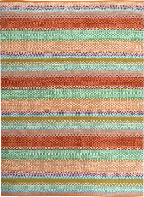 Modern Loom Petra Multi-Colored Flatweave Cotton Rug