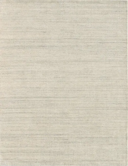 Modern Loom Raffia Gray Hand Woven Silk Rug