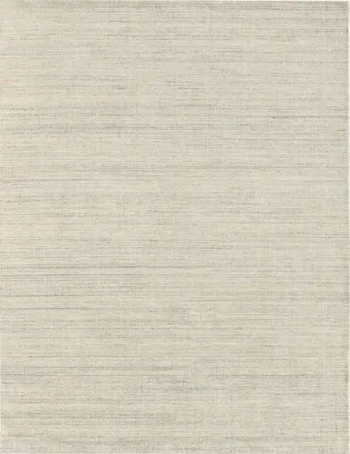 Modern Loom Raffia Gray Hand Woven Silk Rug
