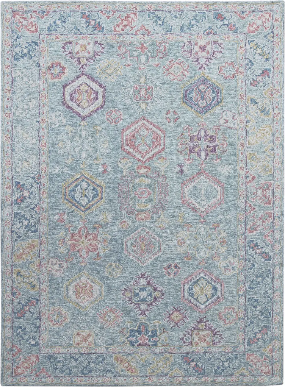 Modern Loom Radiant Multi-Colored Hand Tufted Wool Rug