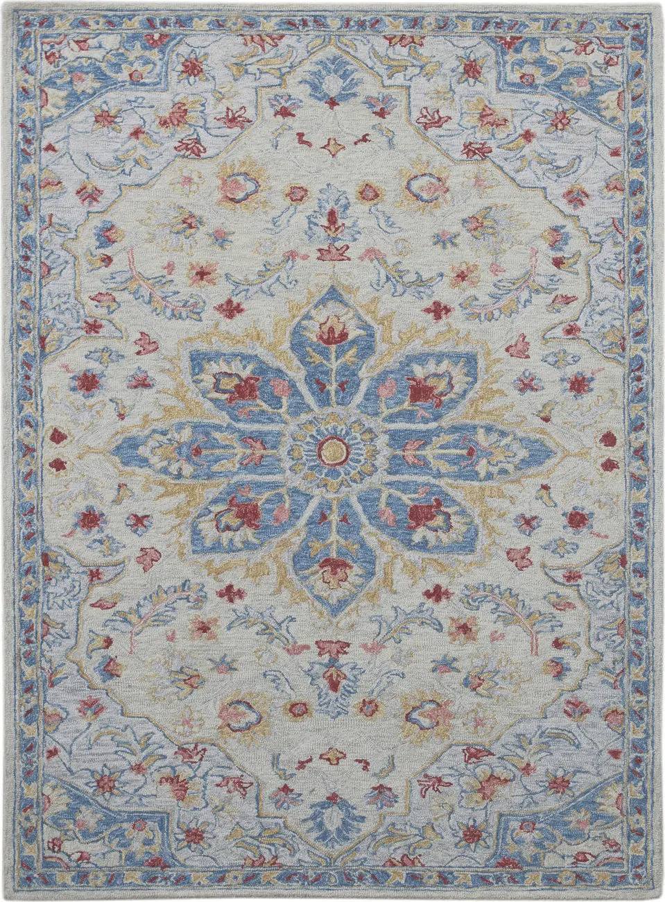 Modern Loom Radiant Multi-Colored Hand Tufted Wool Rug